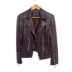 INSIGHT New York Faux Leather Studded Moto Jacket | 10
